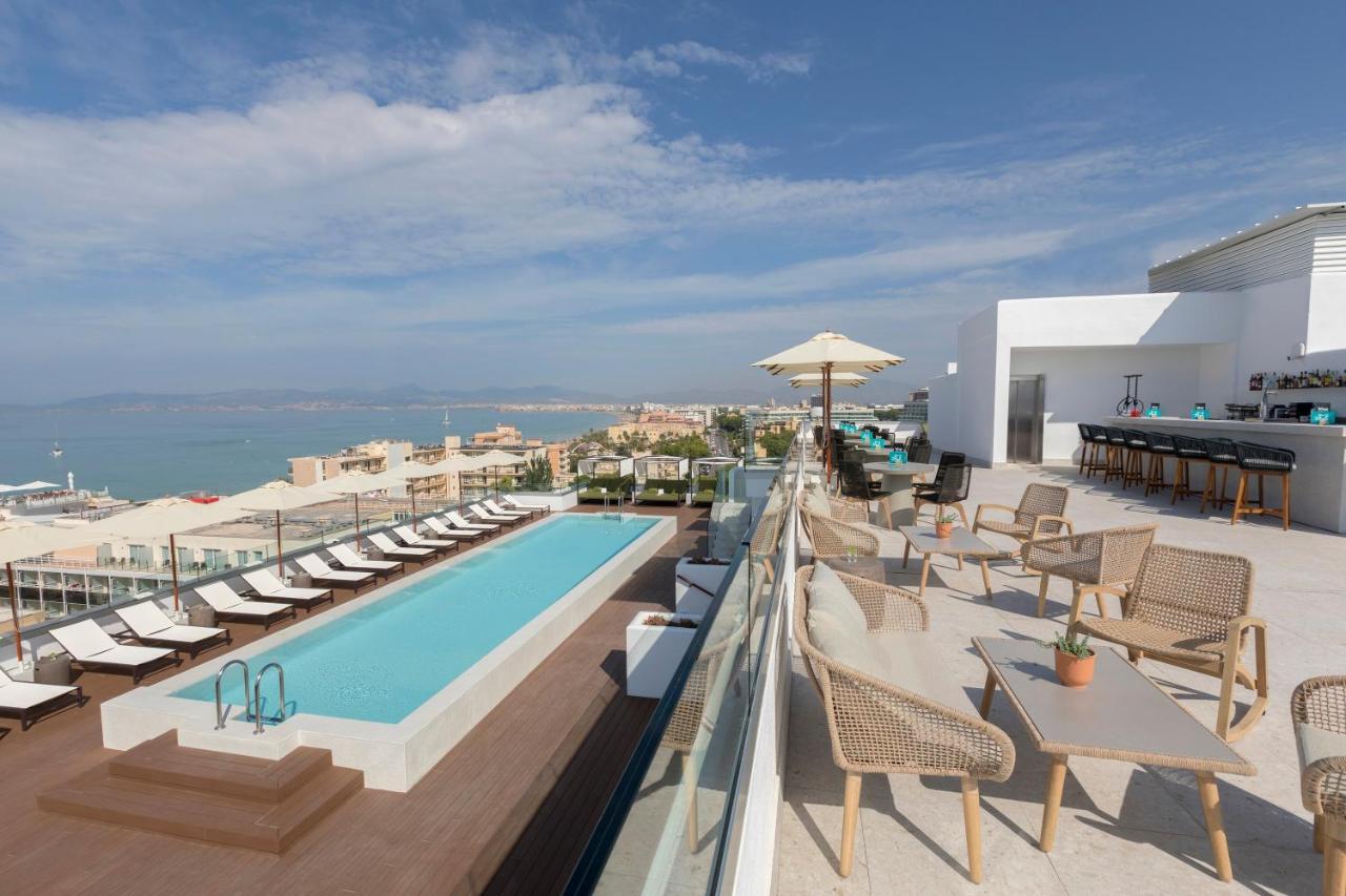ホテル Hm Ayron Park - Adults Only プラヤ・デ・パルマ エクステリア 写真 Rooftop pool at the hotel
